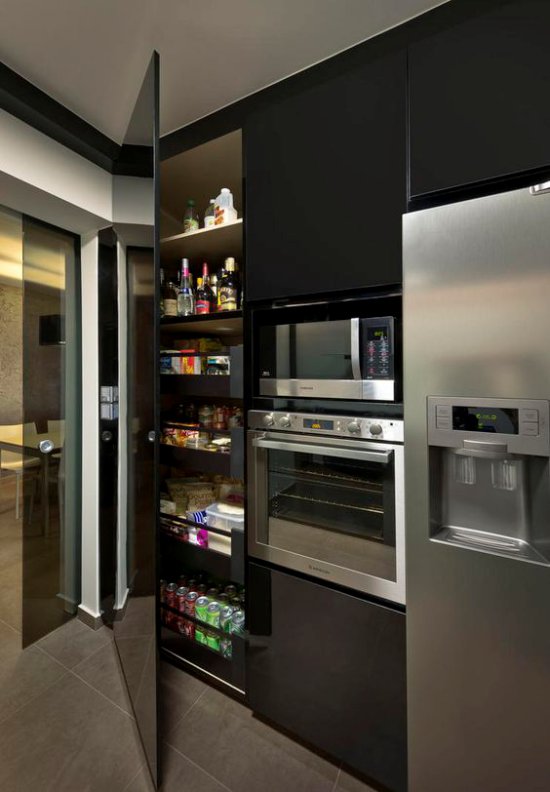 Set de cuisine dans un style high-tech