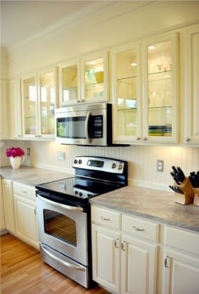 wooden apron in the kitchen