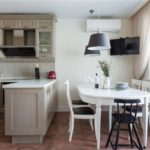 Beige Provence style kitchen