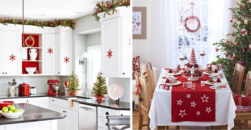 Red kitchen decor for the new year