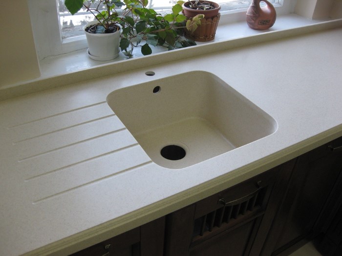 Sink from an artificial stone