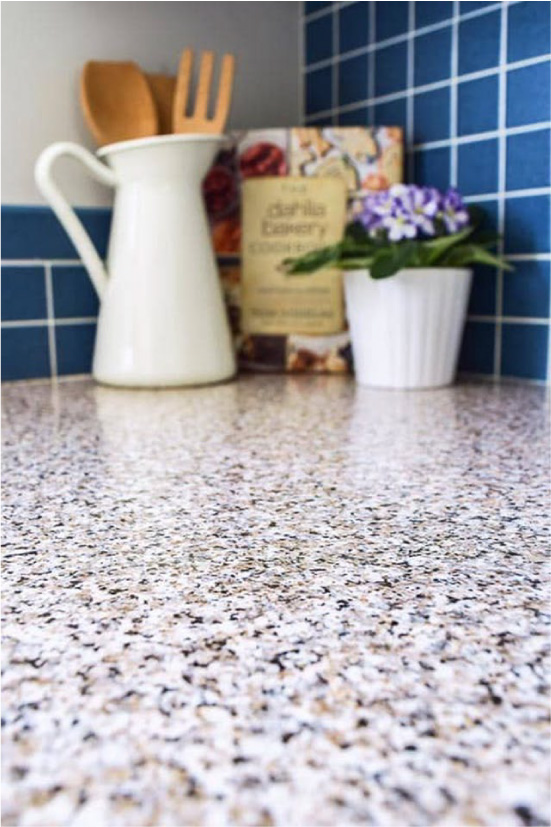 Plastic stone countertop