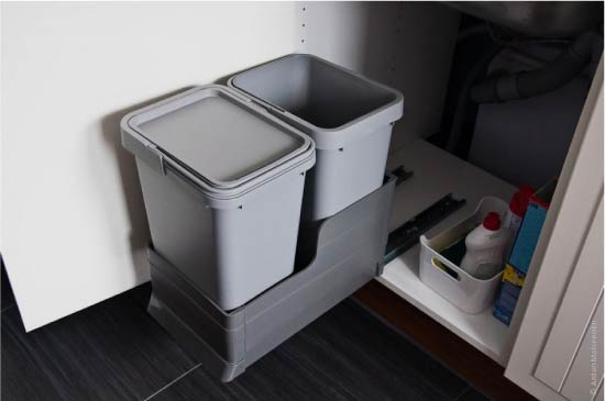 Poubelles rétractables