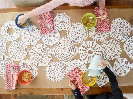 paper cut snowflakes