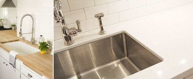 Under-sink sink for the kitchen