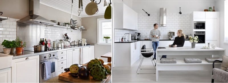 tablier dans le style scandinave