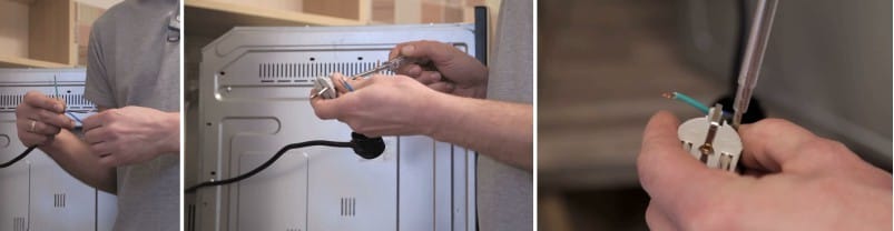 Installation of built-in oven