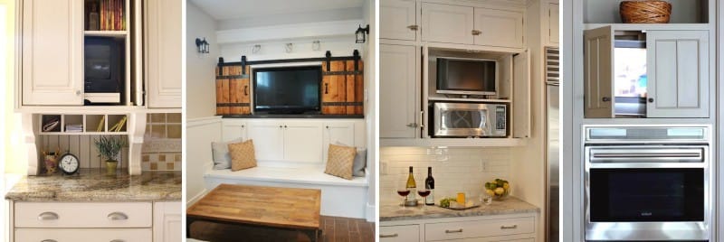 TV inside a lockable kitchen