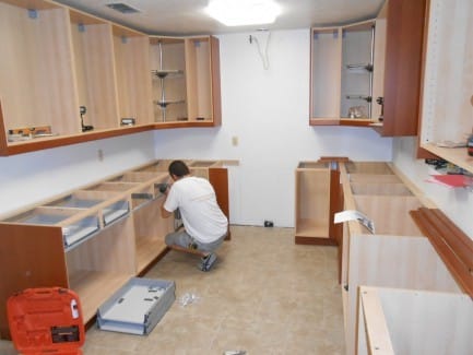 installation of drawers