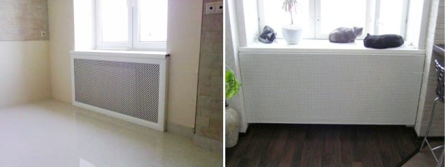 design of decorative screens for the battery and radiators