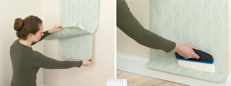 How to glue wallpaper on the kitchen with your own hands - step 2