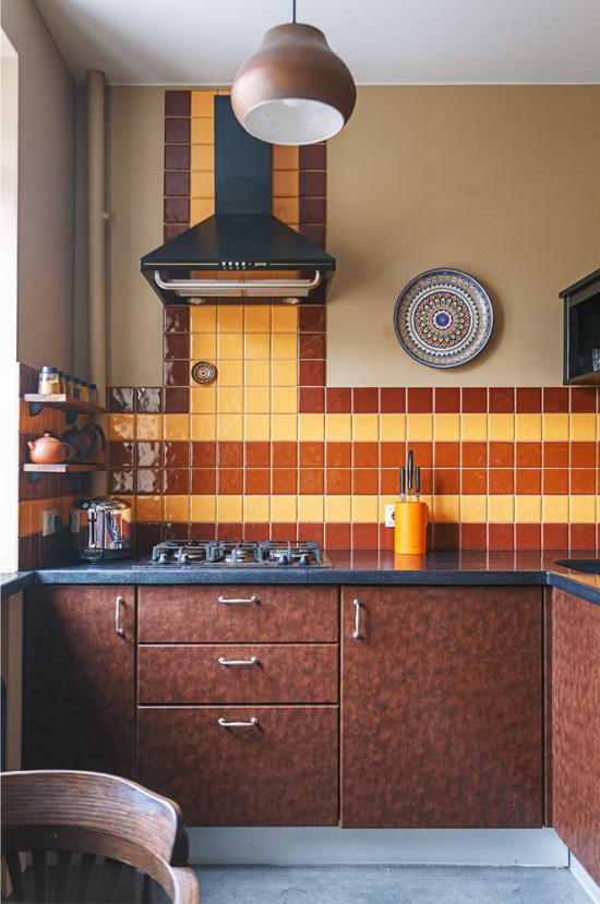 Stretch plafond in de keuken in Chroesjtsjov