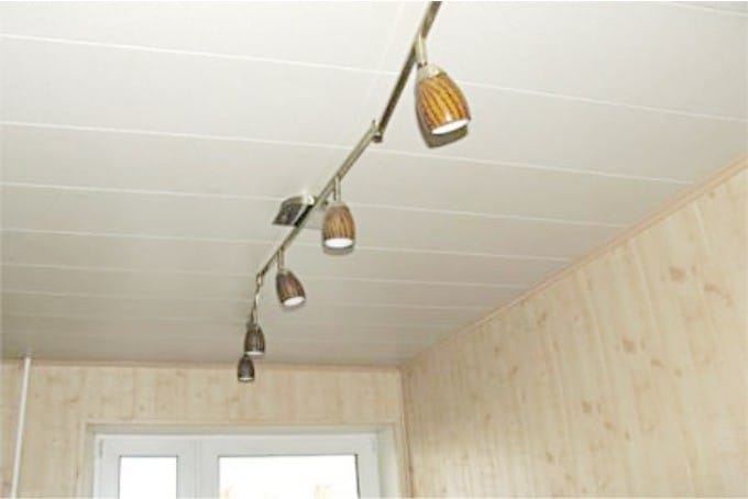 Plastic ceiling panels - light