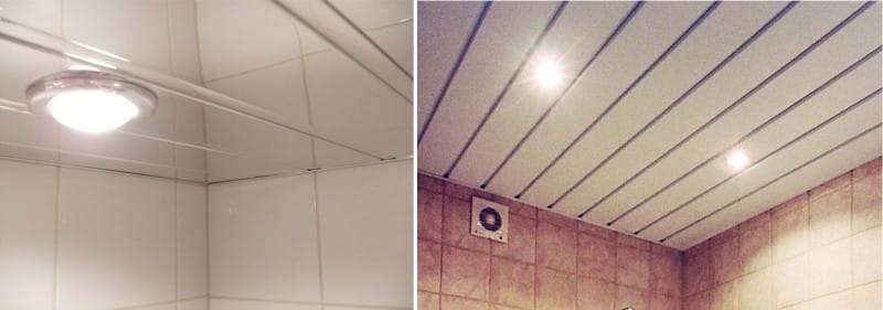 Rackplafond met profielen in één kleur