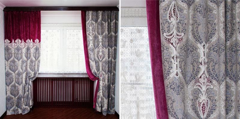 Ideas knitted curtains - Irish lace