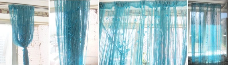 How to hang curtains thread