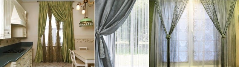 Kisey in combination with curtains and panel curtains