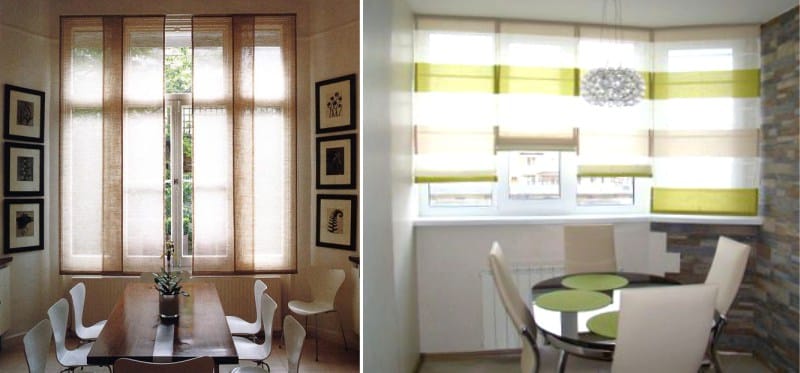 Striped Roller Blinds for the Kitchen