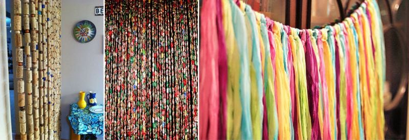 Handmade thread curtains - ideas