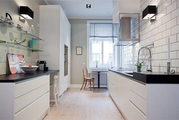 Sconce over the kitchen counter