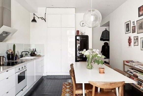 Sconce over the kitchen counter