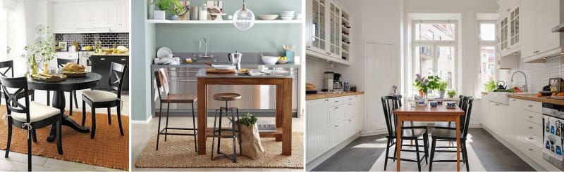 Porcelain tiles on the kitchen floor