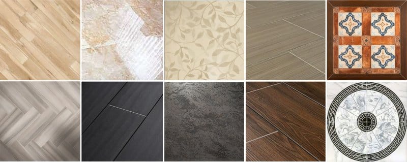 Carreaux de porcelaine dans la cuisine - options de design