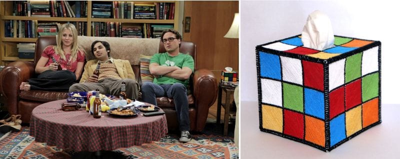 Kubus Rubik di ruang tamu Leonard dan Sheldon