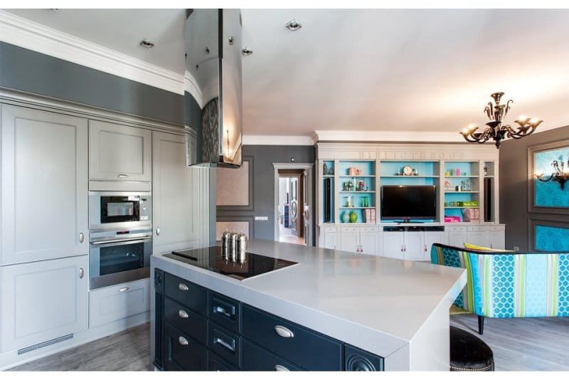 Art Deco Kitchen Living Room