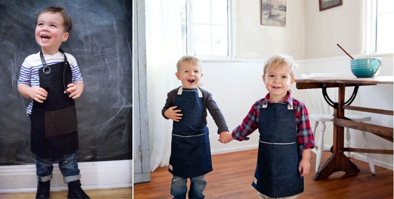 Tablier en denim pour enfants