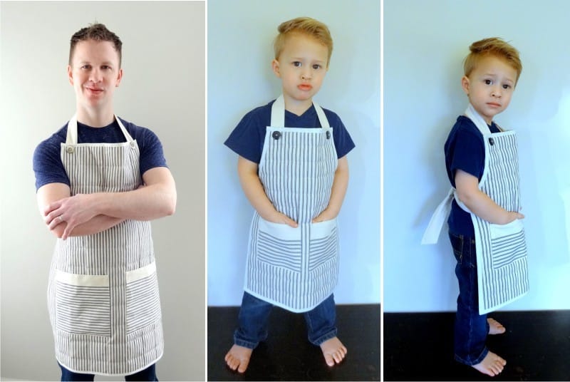 Aprons untuk ayah dan anak lelaki