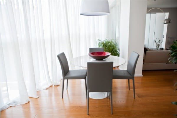 Kitchen combined with loggia