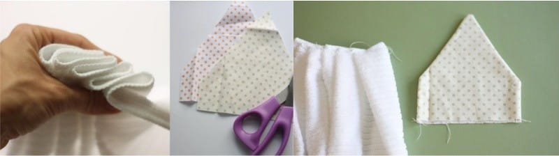 DIY kitchen towel with holder