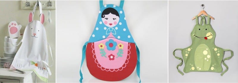 Aprons untuk kanak-kanak perempuan