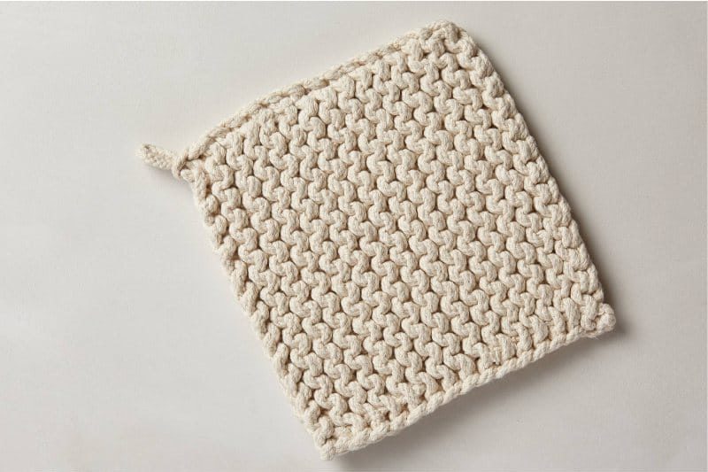 Strikket potholder