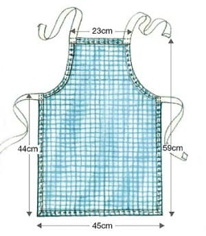 Corak bayi apron