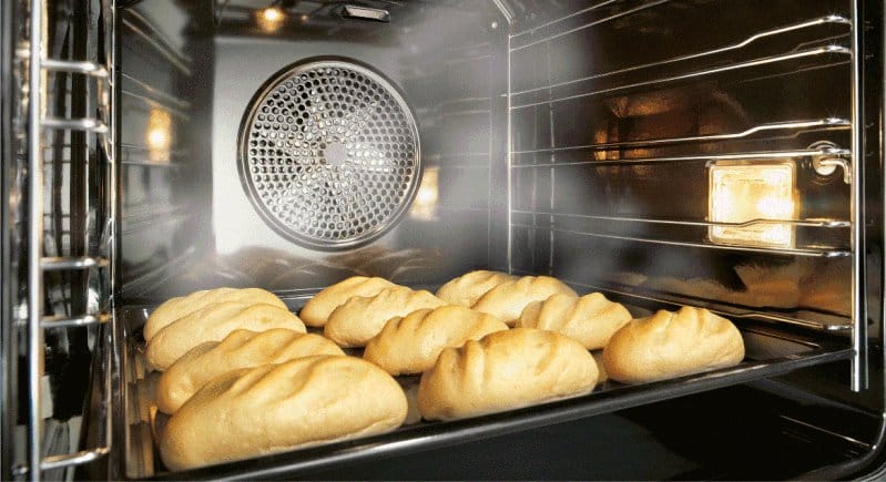 Convection function in gas oven