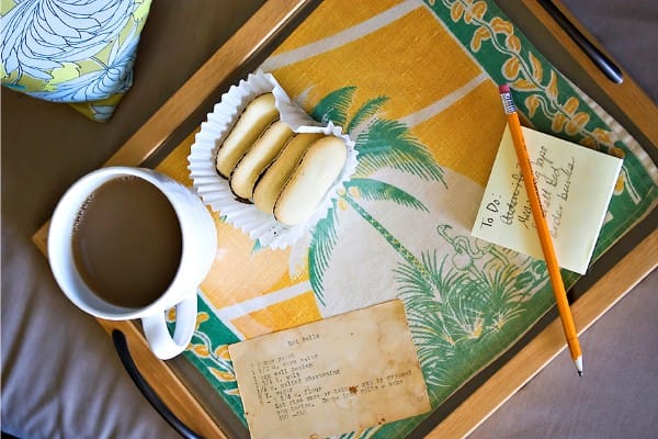 Breakfast tray decoration ideas