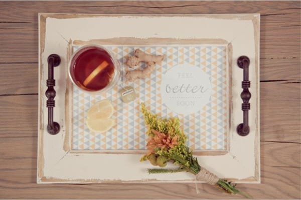 Breakfast tray decoration ideas