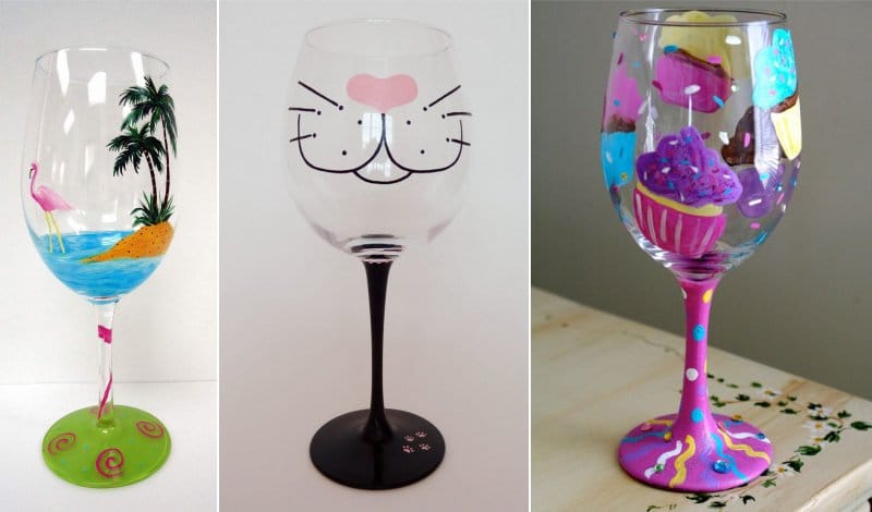 Peinture de verres de fête