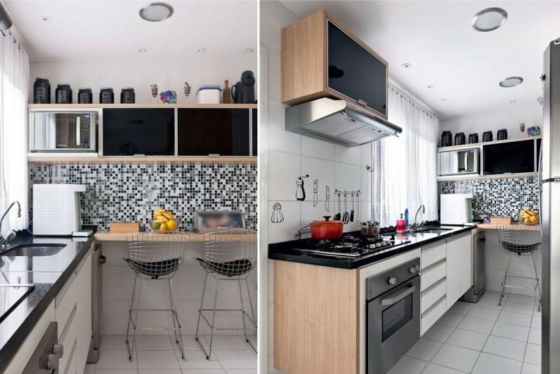 Black and white kitchen