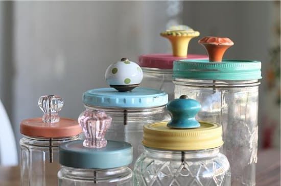 Glass jar lids