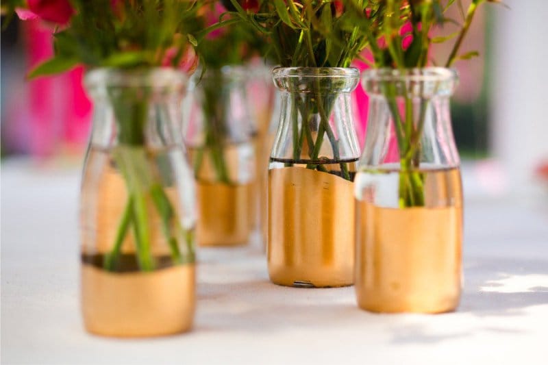 Décor de bouteille de mariage