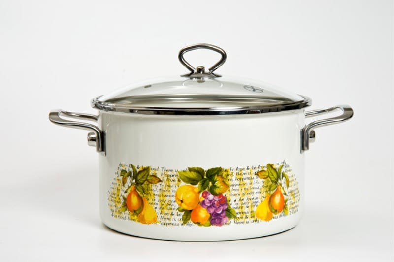 Enamel pan