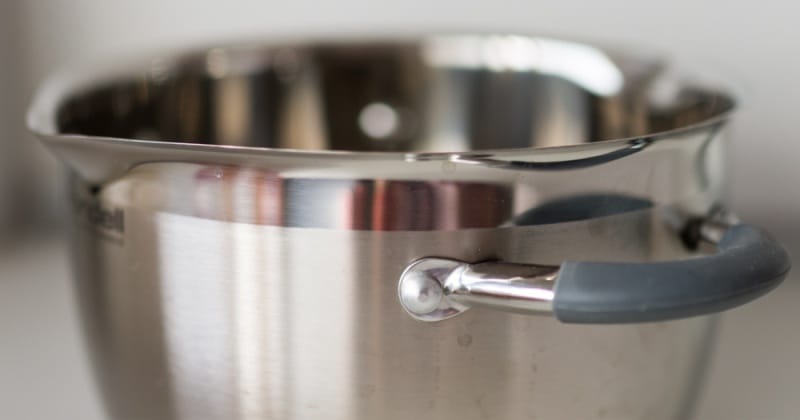 stainless steel saucepan