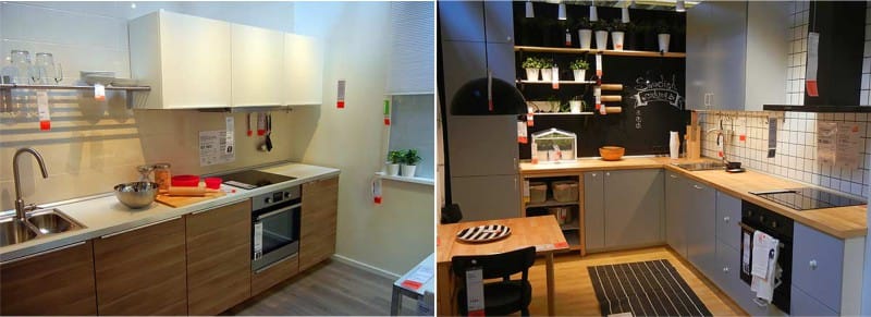 Kaedah dapur di bilik pameran Ikea