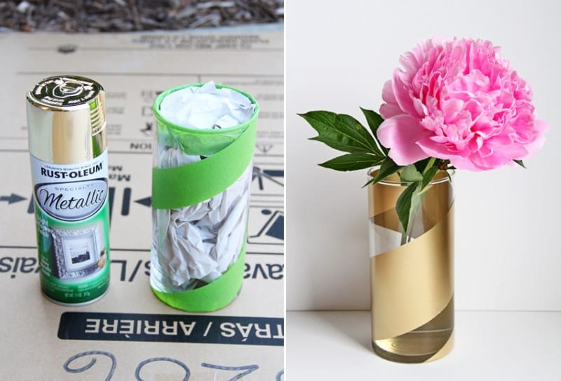 Painting your own flower vases