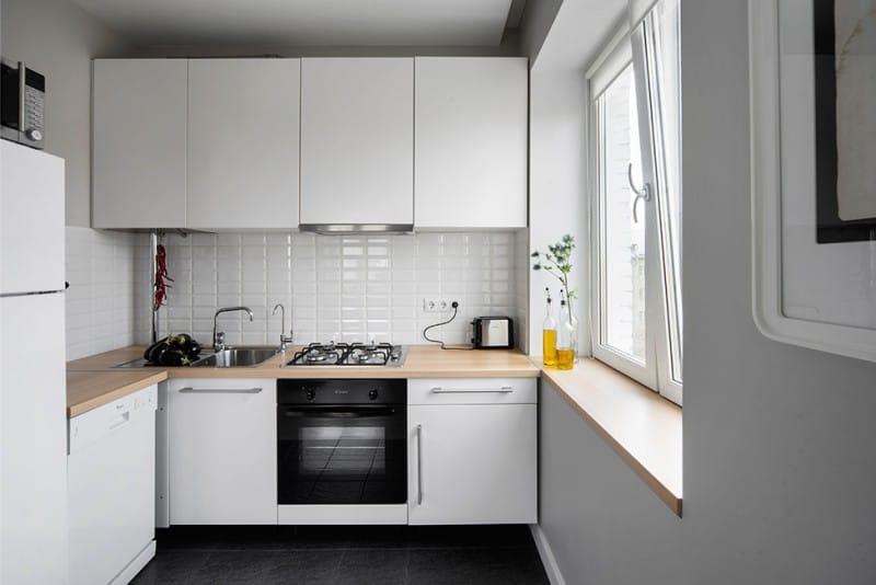 Gray male-style kitchen