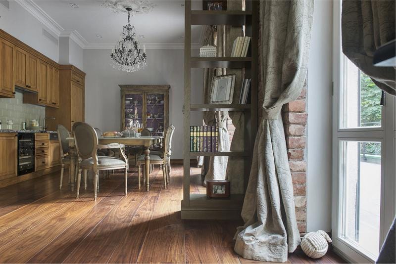 Gray color in the interior of the kitchen