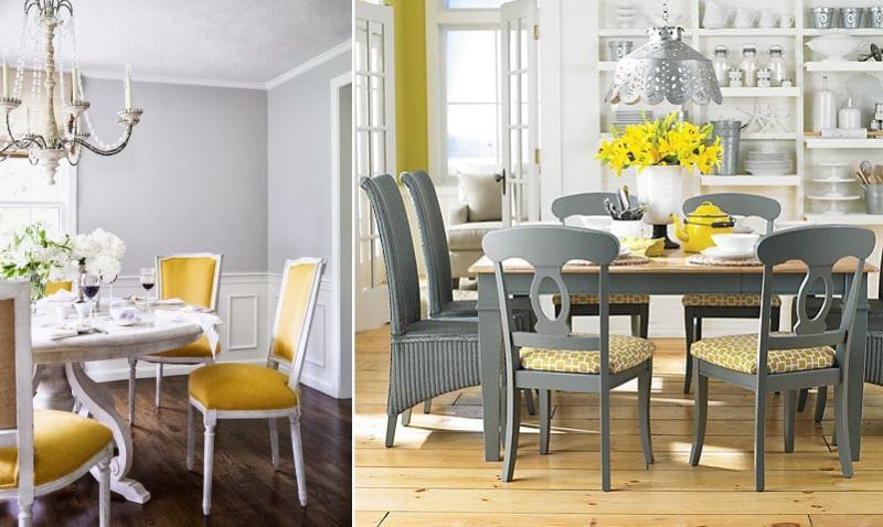 Classic yellow dining room